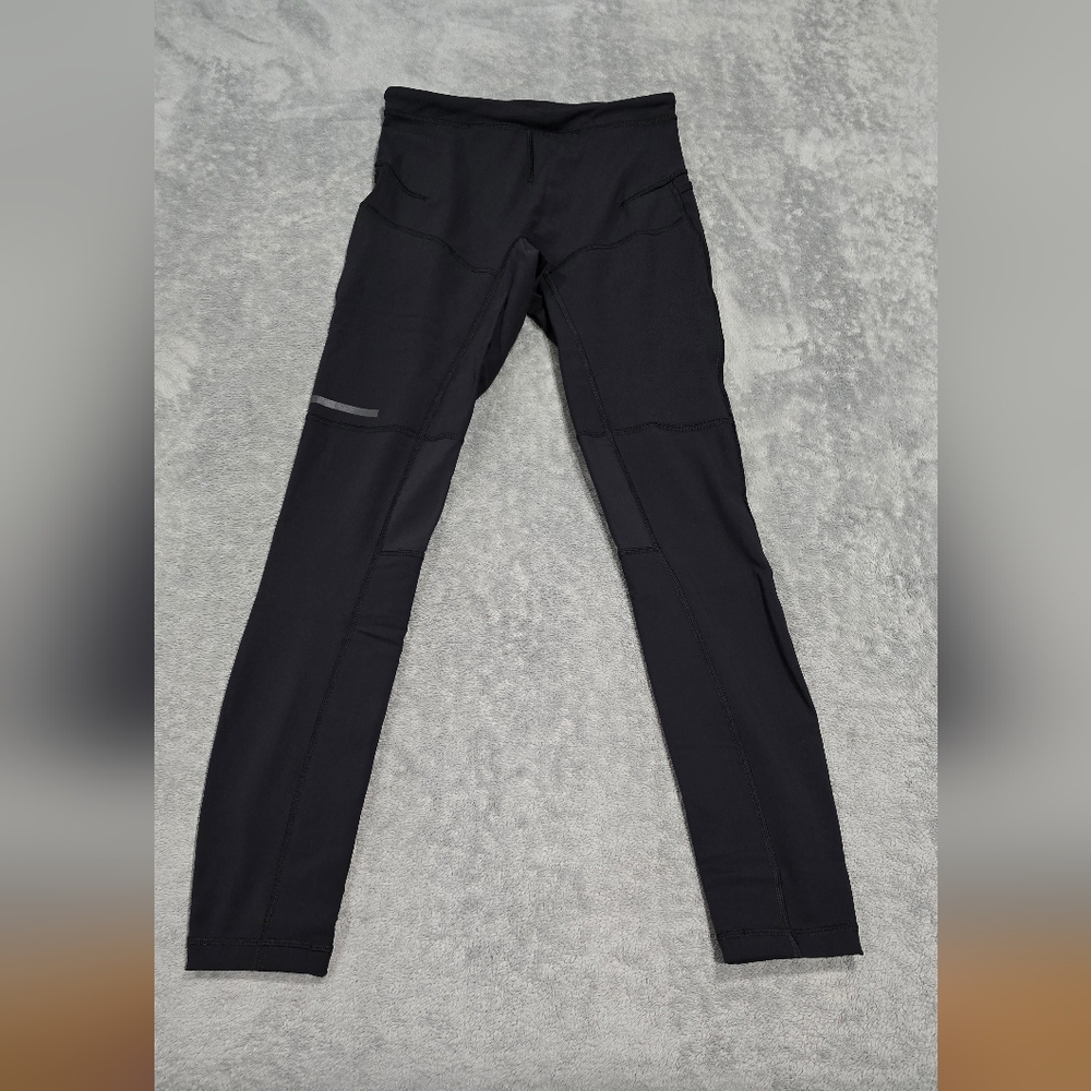 Lululemon leggings black size small padded thigh and calf quilted bottoms